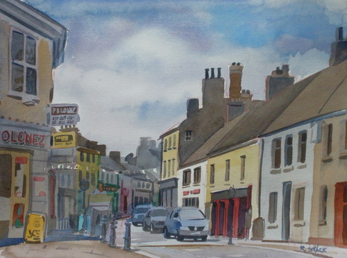Painting-Polish Shop on Main Street