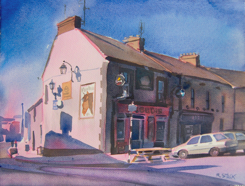 Painting-Cityscape-Bergin's Pub