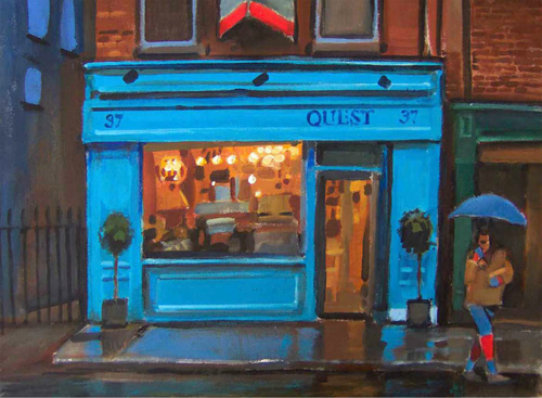 Painting-Cityscape-Quest Antiques