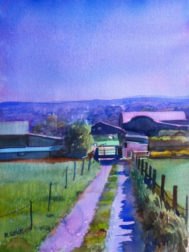 Painting-Country Road in September