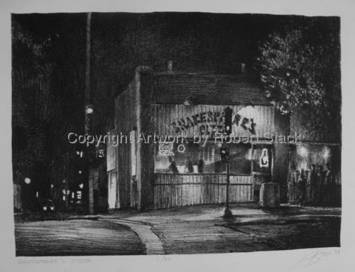Print Making-Landscape-Shakespeare's Pizza