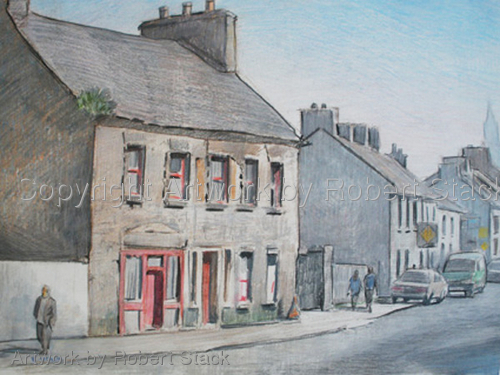 Drawing-Street in Banagher