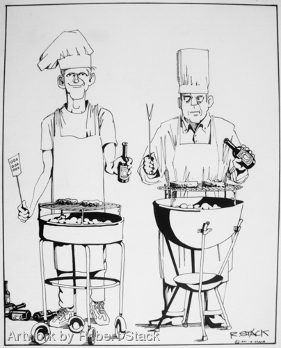Illustration-Cooking with Beer