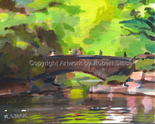 Painting-Cityscape-Bridge in Stephens Green