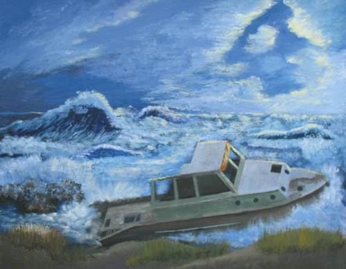 Bad Night for an Old Boat