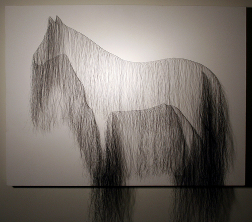 Drawing-hair mare