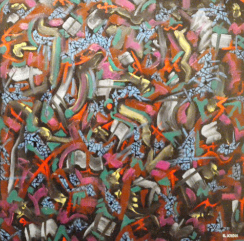 Painting-Abstract-Fractured Mosaic