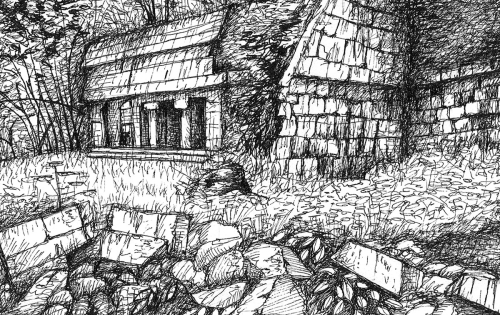 Drawing-Southern Ruins
