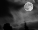 Photography--Black & White-NatureHarvest Moon Storm