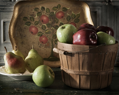 Photography-Still Life-Basket of Fruit