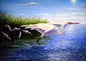 Painting--Oil-Landscape Taking Flight