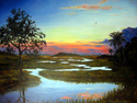 Painting--Oil-LandscapeJenkins Point Sunset
