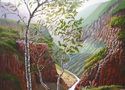 Painting-View from the Waterfall, Norway