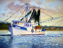 Painting--Oil-LandscapeMiss Peggy Passing Saint Christophers