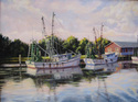 Painting-Cherry Point Shrimp Boats