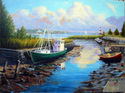 Painting--Oil-SeascapeLow Tide, Duxbury, Ma.
