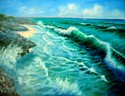 Painting--Oil-SeascapeMy Brothers Back Yard, Exuma