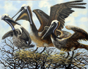 Painting--Oil-LandscapeThree's A Crowd
