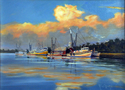 Painting--Oil-LandscapeCHERRY POINT LINE UP