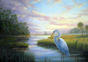 Painting--Oil-AnimalsWaiting For Supper