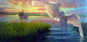 Painting--Oil-LandscapeSunrise on the Inter Coastal
