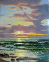 Painting--Oil-LandscapeBeach Sunrise