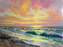 Painting--Oil-LandscapeGlorious Sunrise