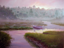 Painting-Mist on the Marsh