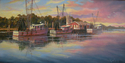 Painting--Oil-RealismEvening Glow, Cherry Point
