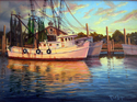 Painting--Oil-LandscapeYankee In The Evening Glow