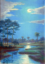 Painting-Moonlit Marsh
