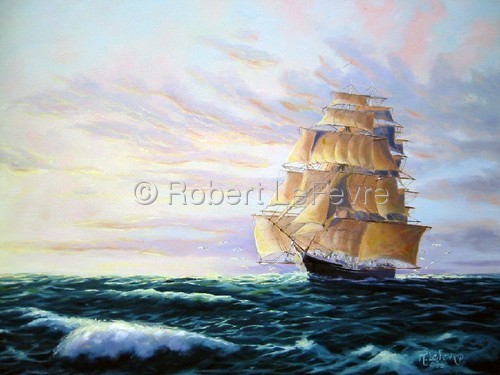 Painting-Seascape-In All Her Majesty