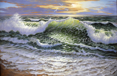 Painting-Landscape-The Big Wave