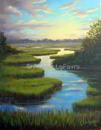 Painting-Landscape-Summer Marsh