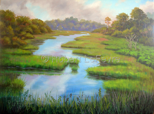 Painting-Animals-Summer Marsh II