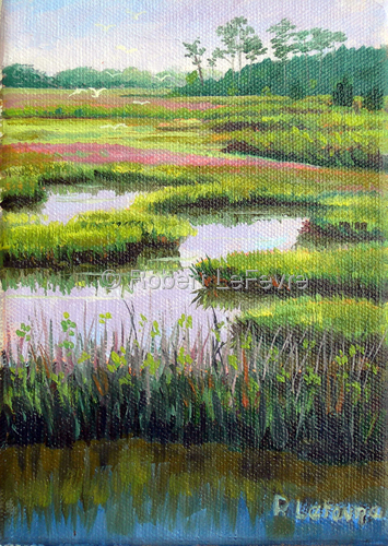 Painting-Landscape-Summer Time Marsh