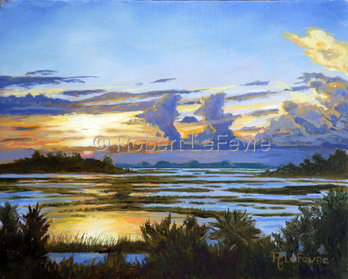 Painting-Landscape-Flood Tide