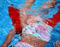 Painting--Oil-LandscapeSwimming through Red