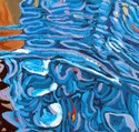 Painting--OilBlue Lady Detail