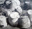 Drawing--Pencil-LandscapeWinter Pots