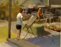 Ross Whitlock - Catherine Painting at Richmond Square