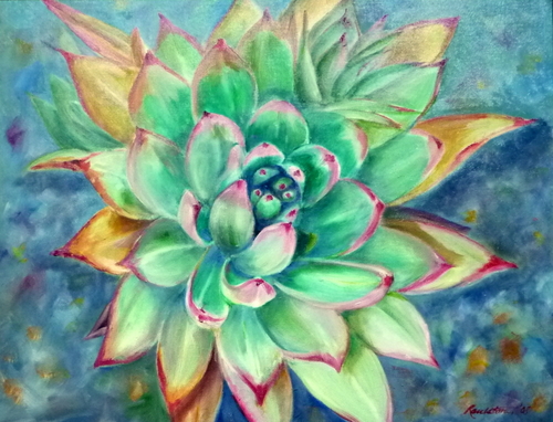 Painting-Botanical-Desert Lotus