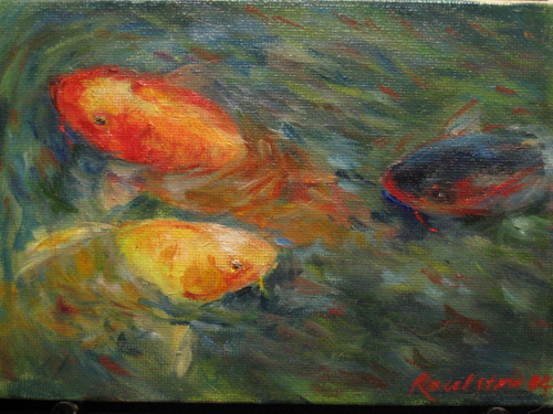 Painting-Baby Koi