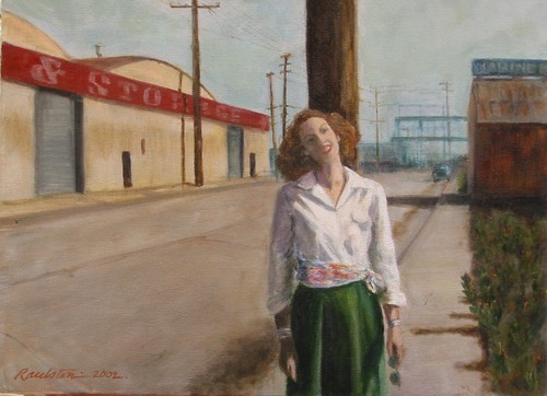 Painting-Figurative-Faces of My Mother: Sweetheart