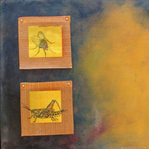 Painting-Duet - Grasshopper & Fly
