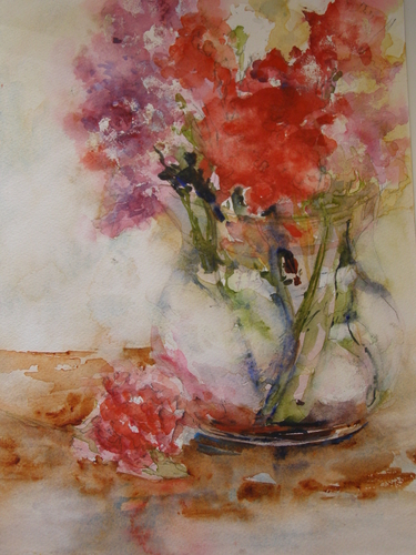 Painting-Floral-Red Flowers