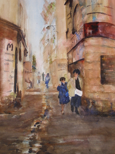 Painting-Cityscape-Somewhere in Europe