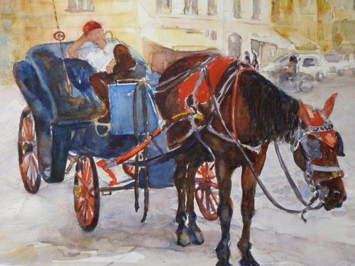 Painting-It's been a Long Day