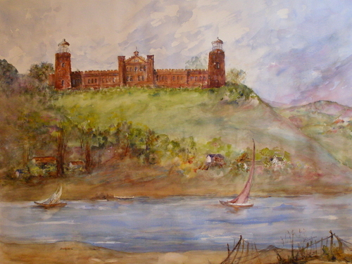 Painting-Landscape-Twin Lights
