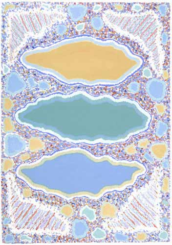 Painting-Abstract-Three Clouds, #1
